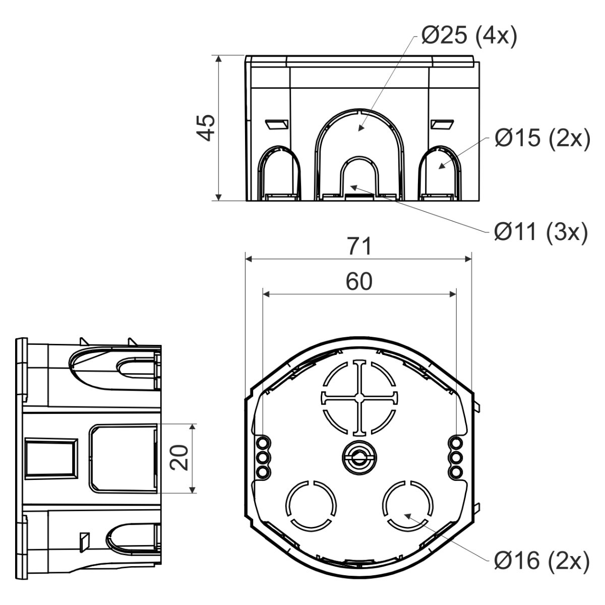 KOPOS KU 68-45-V - výkres